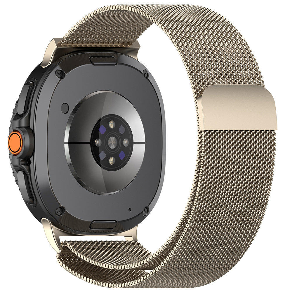 Techsuit - Watchband (W009) - Samsung Galaxy Watch8 40mm/Watch8 44mm/Watch8 Classic - Natural Titanium