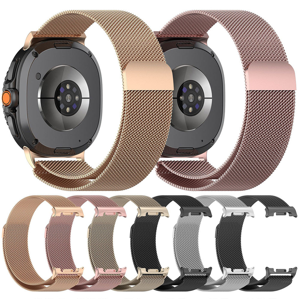 Techsuit - Watchband (W009) - Samsung Galaxy Watch8 40mm/Watch8 44mm/Watch8 Classic - Natural Titanium