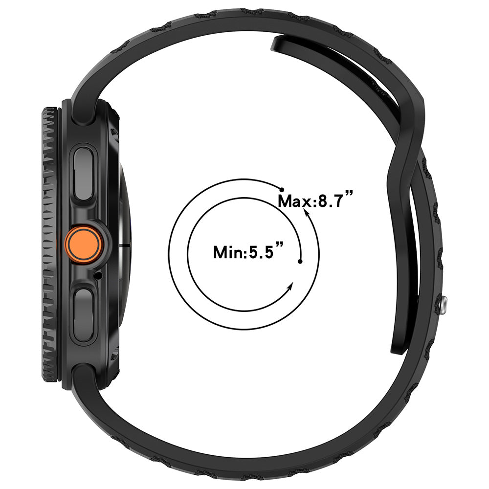 Techsuit - Watchband (W050) - Samsung Galaxy Watch8 40mm/Watch8 44mm/Watch8 Classic - Gray