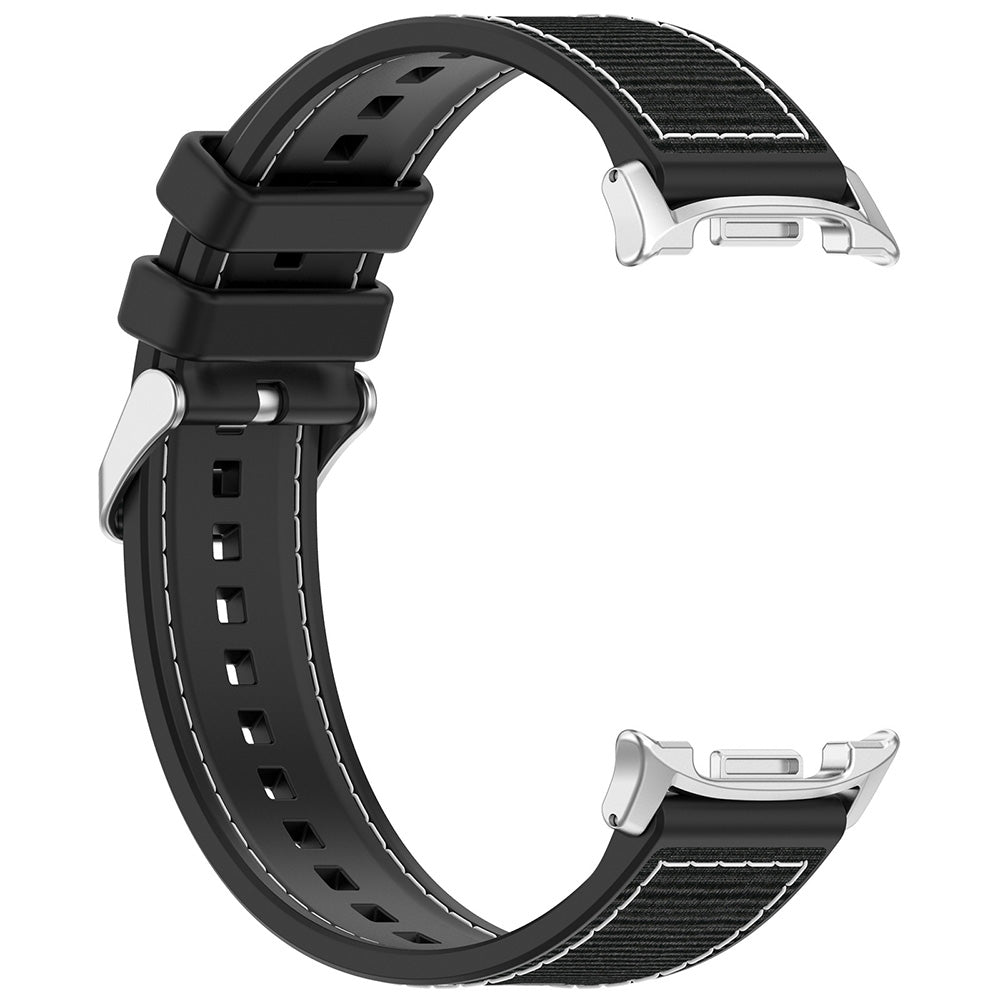 Techsuit - Watchband (W051) - Samsung Galaxy Watch8 40mm/Watch8 44mm/Watch8 Classic - Black