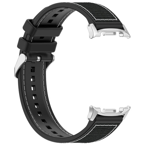 Techsuit - Watchband (W051) - Samsung Galaxy Watch8 40mm/Watch8 44mm/Watch8 Classic - Black