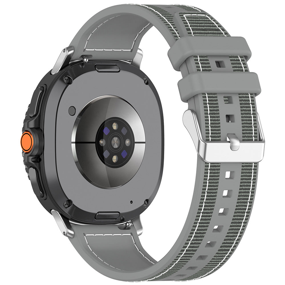 Techsuit - Watchband (W051) - Samsung Galaxy Watch8 40mm/Watch8 44mm/Watch8 Classic - Gray
