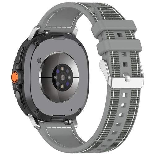 Techsuit - Watchband (W051) - Samsung Galaxy Watch8 40mm/Watch8 44mm/Watch8 Classic - Gray