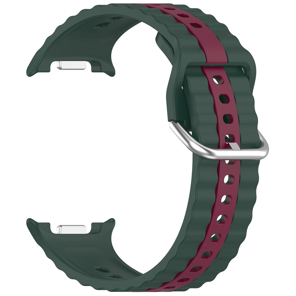 Techsuit - Watchband (W078) - Samsung Galaxy Watch8 40mm/Watch8 44mm/Watch8 Classic - Midnight Emerald