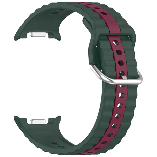 Techsuit - Watchband (W078) - Samsung Galaxy Watch8 40mm/Watch8 44mm/Watch8 Classic - Midnight Emerald