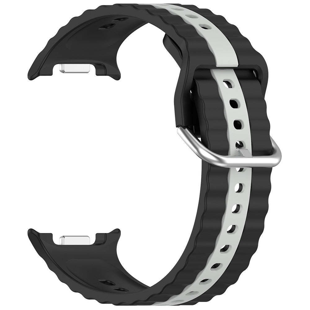 Techsuit - Watchband (W078) - Samsung Galaxy Watch8 40mm/Watch8 44mm/Watch8 Classic - Black / Gray