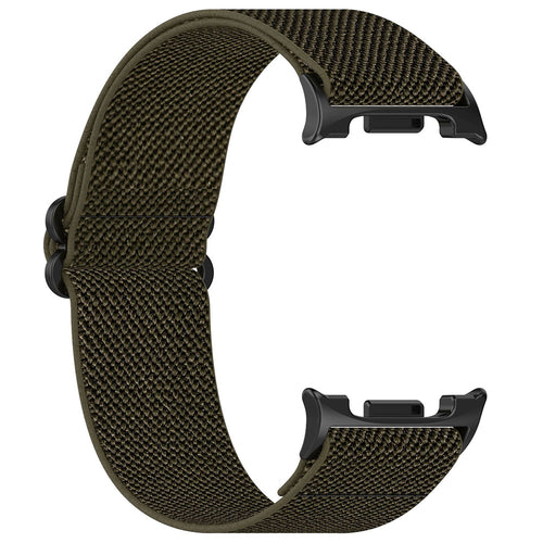 Techsuit - Watchband (W080) - Samsung Galaxy Watch8 40mm/Watch8 44mm/Watch8 Classic - Dark Moss