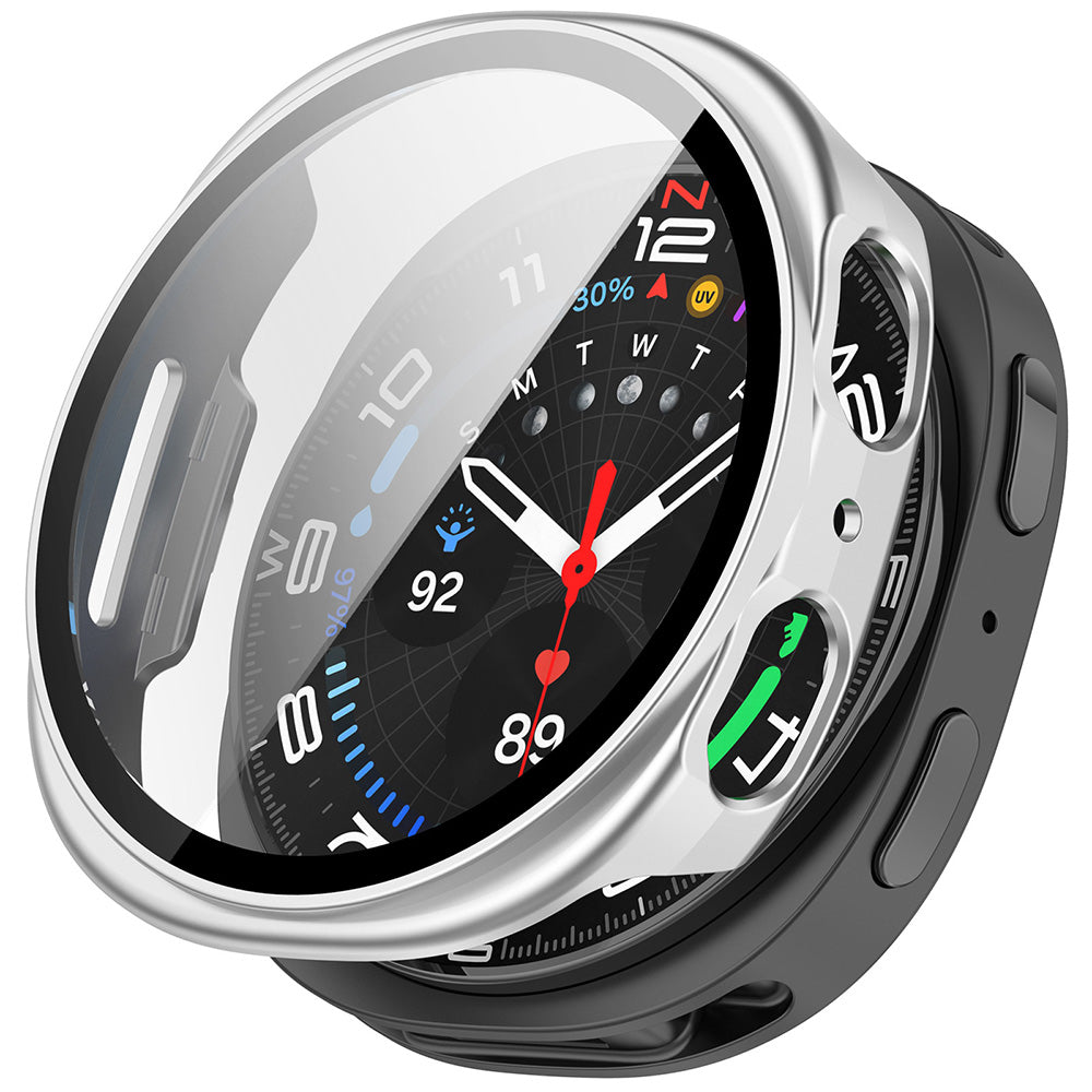 Techsuit - Defense360 Pro + Screen Protector - Samsung Galaxy Watch8 40mm - Silver