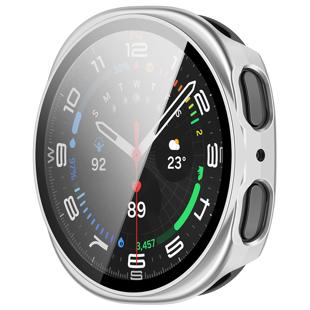 Techsuit - Defense360 Pro + Screen Protector - Samsung Galaxy Watch8 40mm - Silver