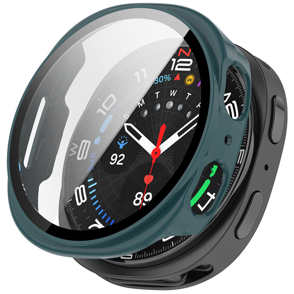 Techsuit - Defense360 Pro + Screen Protector - Samsung Galaxy Watch8 44mm - Deep Teal