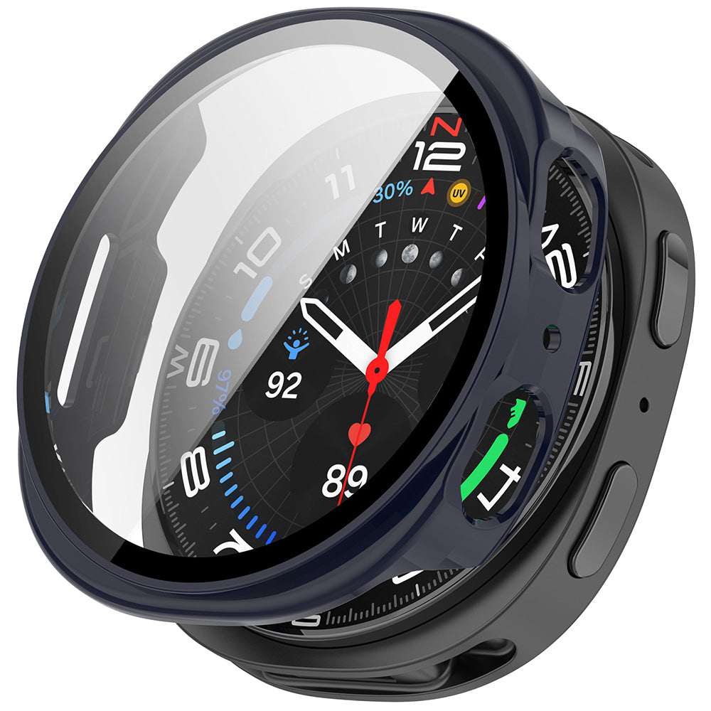 Techsuit - Defense360 Pro + Screen Protector - Samsung Galaxy Watch8 44mm - Oxford Blue