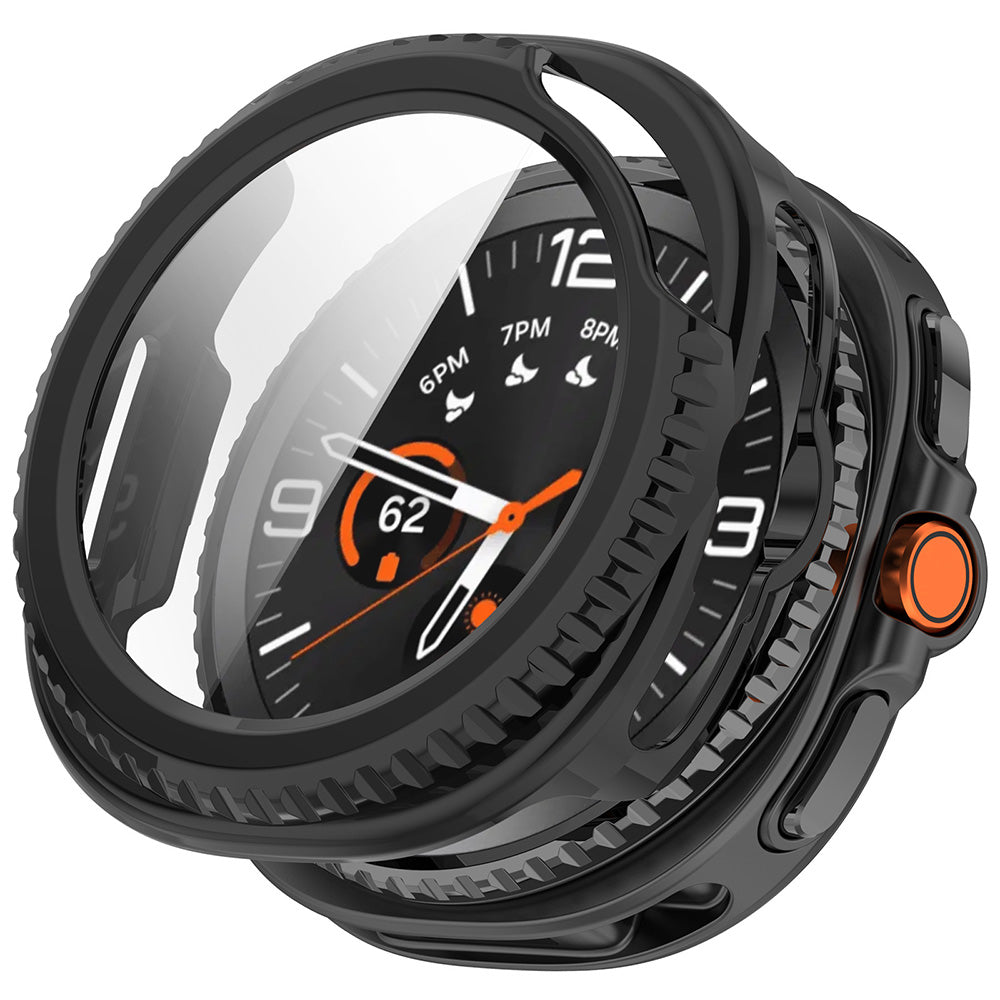 Techsuit - Defense360 Pro + Screen Protector - Samsung Galaxy Watch8 Classic - Black