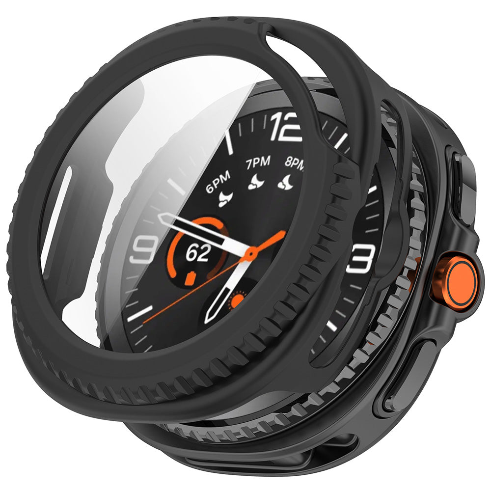 Techsuit - Defense360 Pro + Screen Protector - Samsung Galaxy Watch8 Classic - Matte Black