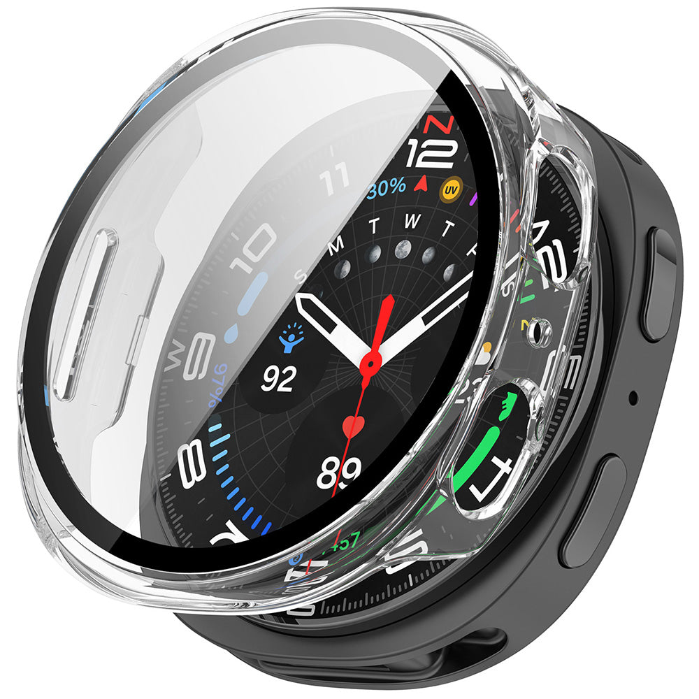 Techsuit - Defense360 Pro + Screen Protector - Samsung Galaxy Watch8 44mm - Clear