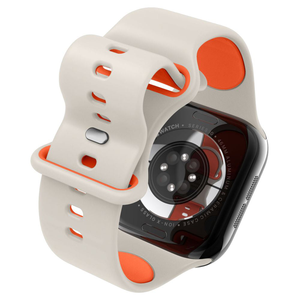 Spigen - Nano Pop (AMP09326) - Apple Watch 1/2/3/4/5/6/7/8/9/10/11/SE/SE 2/SE 3 (38/40/41/42mm) - Orange Beige