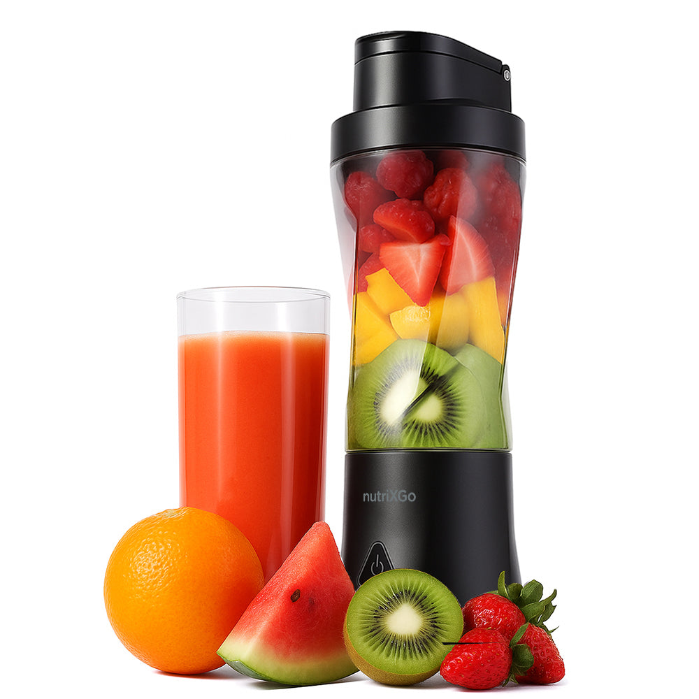 Techsuit - Premium Mini Portable Blender nutriXGo (BP1) - with Type-C Cable, Rechargeable, 700ml, 20000rpm, 6000mAh - Bl