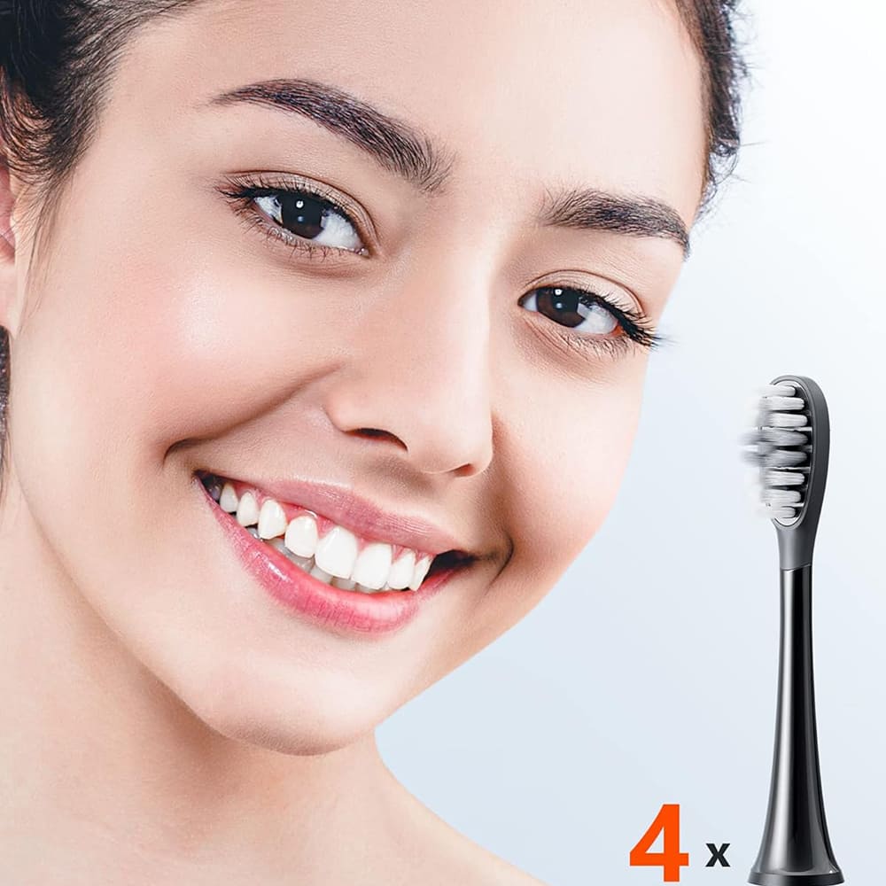 Bitvae - Toothbrush Heads (GCS22) - Gum Care, Ultra Soft Bristles, for Bitvae S2\S3, x4 - White