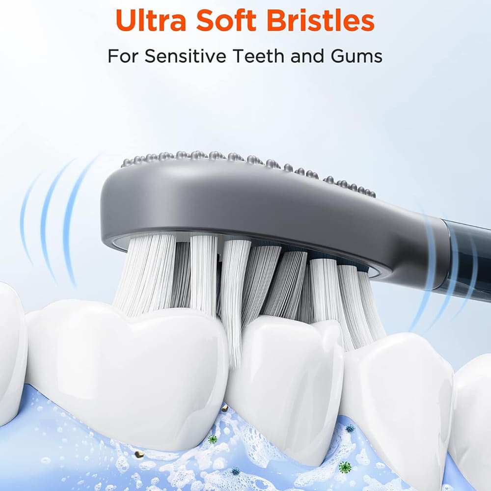 Bitvae - Toothbrush Heads (GCS22) - Gum Care, Ultra Soft Bristles, for Bitvae S2\S3, x4 - White