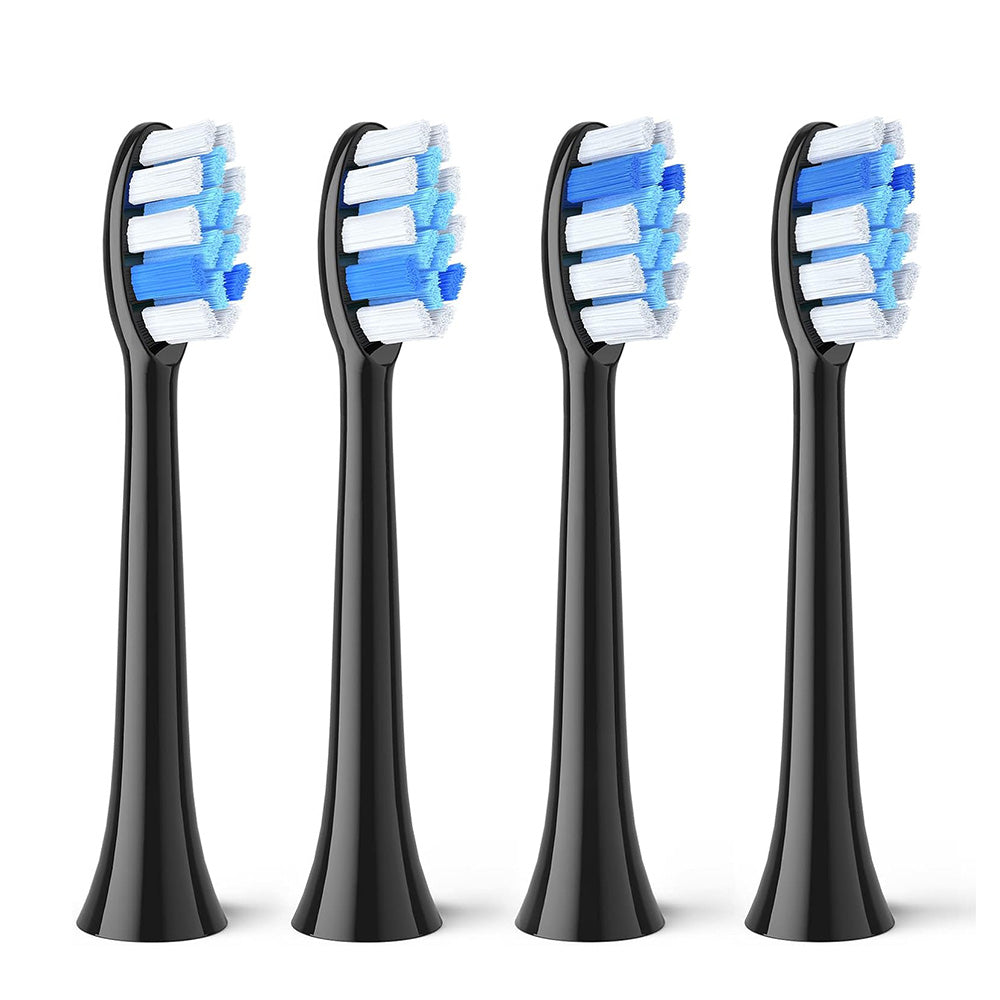 Bitvae - Toothbrush Heads (GCS2) - For Bitvae BVS2, x4 - Black