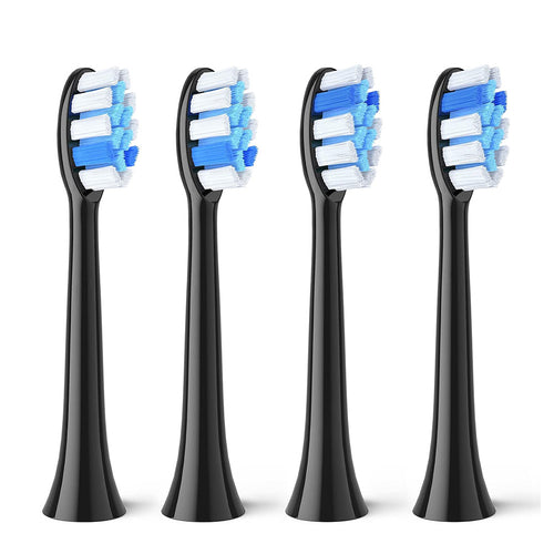 Bitvae - Toothbrush Heads (GCS2) - For Bitvae BVS2, x4 - Black