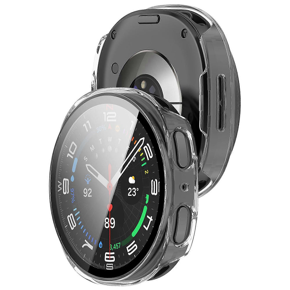 Techsuit - Defense360 Pro + Screen Protector - Samsung Galaxy Watch8 44mm - Clear