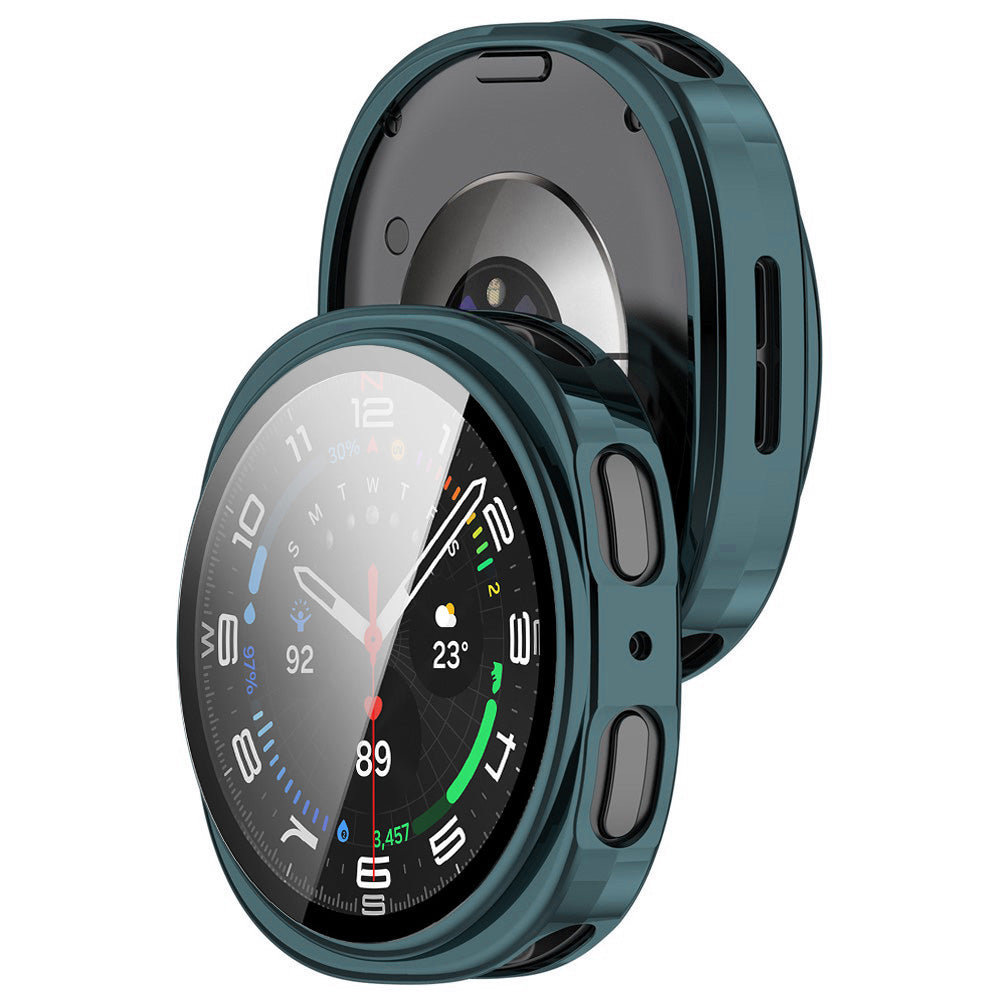 Techsuit - Defense360 Pro + Screen Protector - Samsung Galaxy Watch8 44mm - Deep Teal