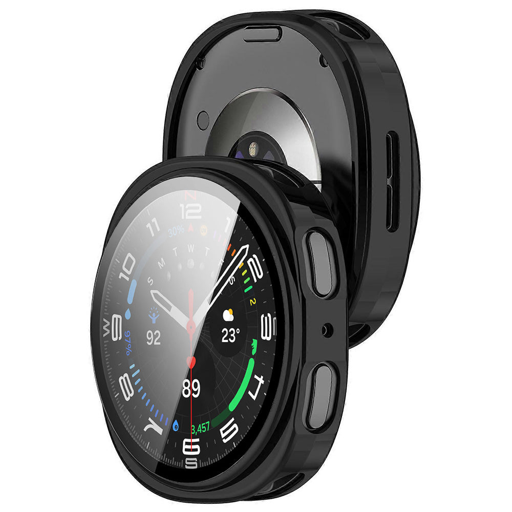 Techsuit - Defense360 Pro + Screen Protector - Samsung Galaxy Watch8 44mm - Black