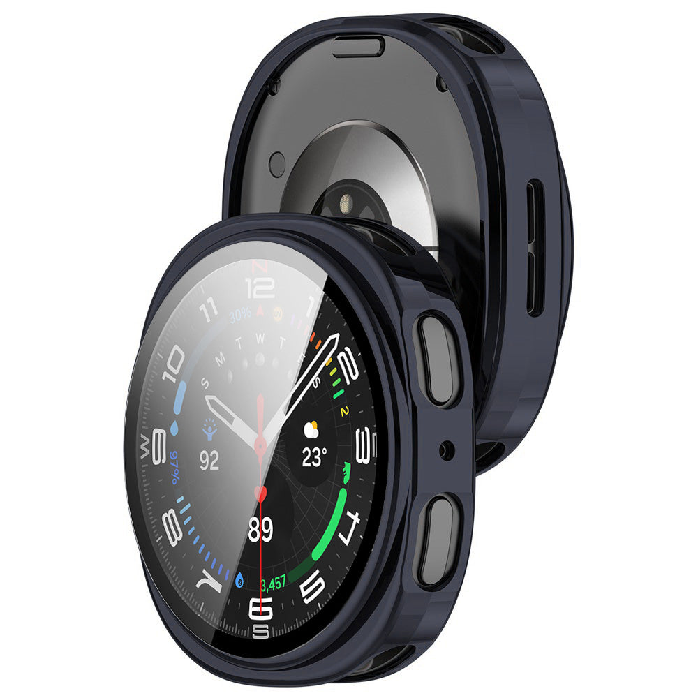 Techsuit - Defense360 Pro + Screen Protector - Samsung Galaxy Watch8 40mm - Oxford Blue