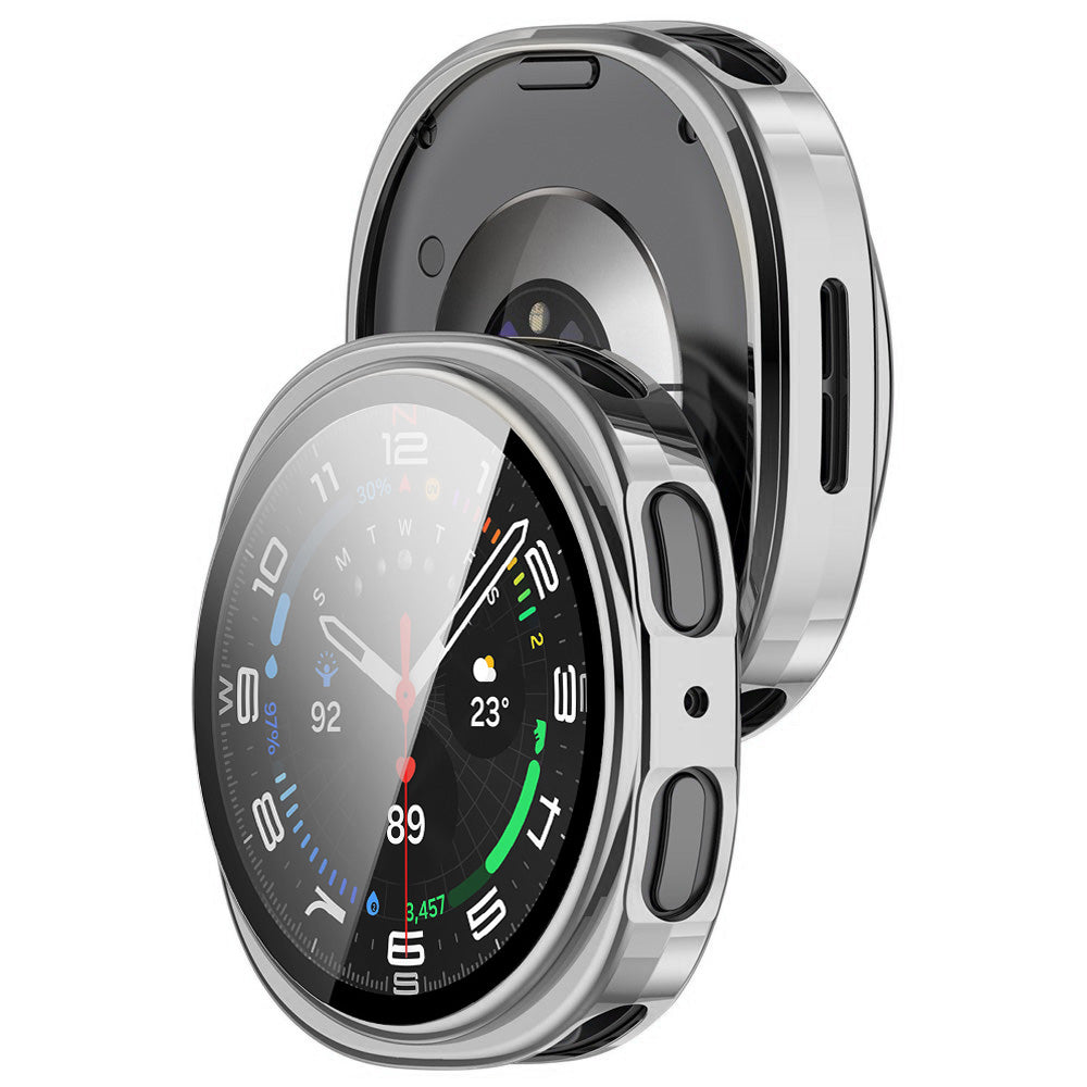 Techsuit - Defense360 Pro + Screen Protector - Samsung Galaxy Watch8 40mm - Silver