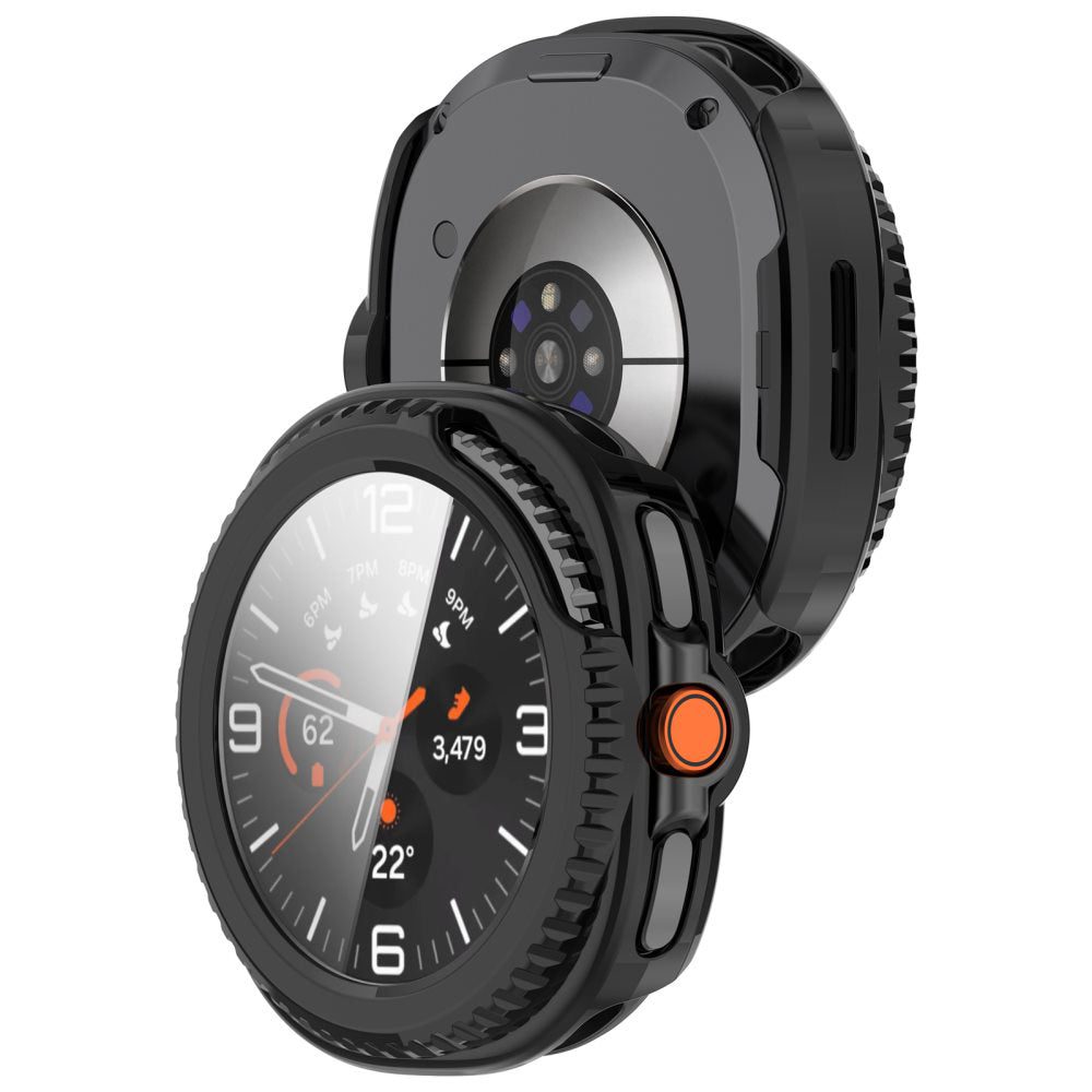Techsuit - Defense360 Pro + Screen Protector - Samsung Galaxy Watch8 Classic - Black