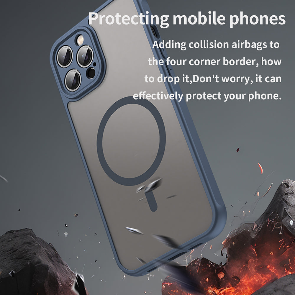 Techsuit - HaloFrost II MagSafe - iPhone 12 Pro Max - Navy Blue