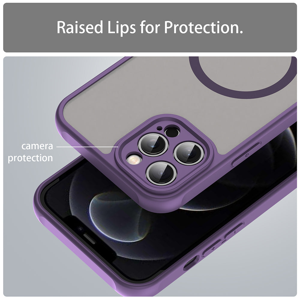 TechSuit Husa de protectie Techsuit HaloFrost II MagSafe compatibil cu iPhone 12 Pro Max, Mov – imagine 4
