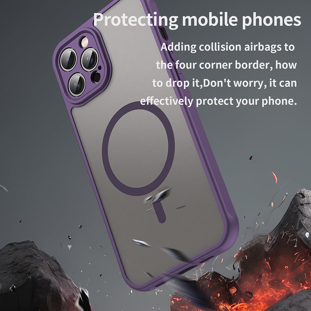 TechSuit Husa de protectie Techsuit HaloFrost II MagSafe compatibil cu iPhone 12 Pro Max, Mov – imagine 5