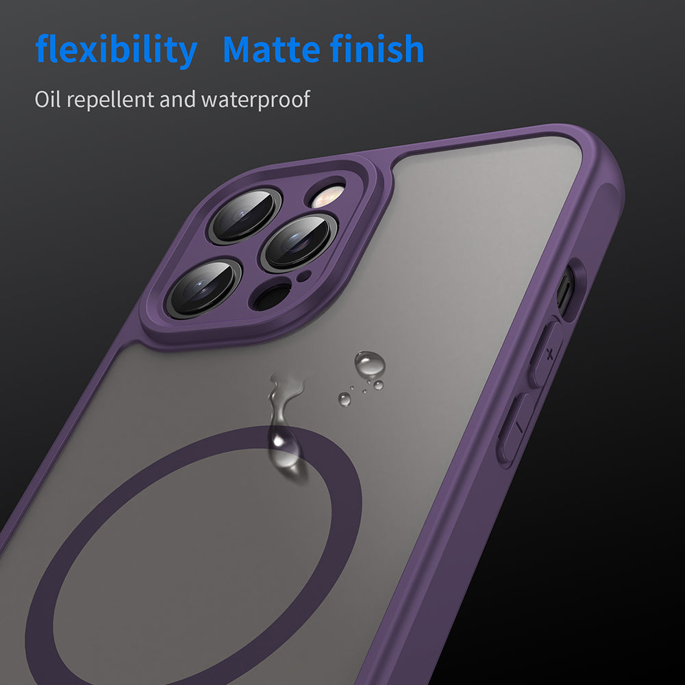 TechSuit Husa de protectie Techsuit HaloFrost II MagSafe compatibil cu iPhone 12 Pro Max, Mov – imagine 6