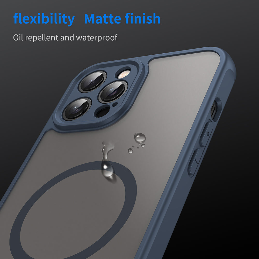 Husa pentru iPhone 12 Pro - Techsuit HaloFrost II MagSafe - Navy Blue