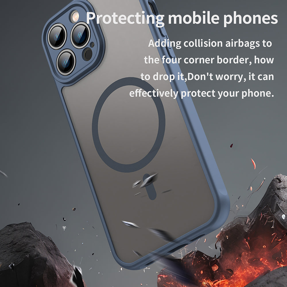 Techsuit - HaloFrost II MagSafe - iPhone 13 Pro Max - Navy Blue