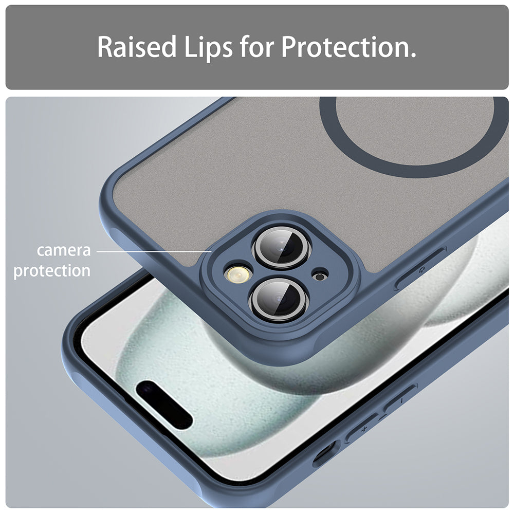 TechSuit Husa de protectie Techsuit HaloFrost II MagSafe compatibil cu iPhone 14, Bleumarin – imagine 5