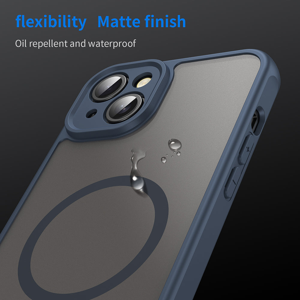 TechSuit Husa de protectie Techsuit HaloFrost II MagSafe compatibil cu iPhone 14 Plus, Bleumarin – imagine 6