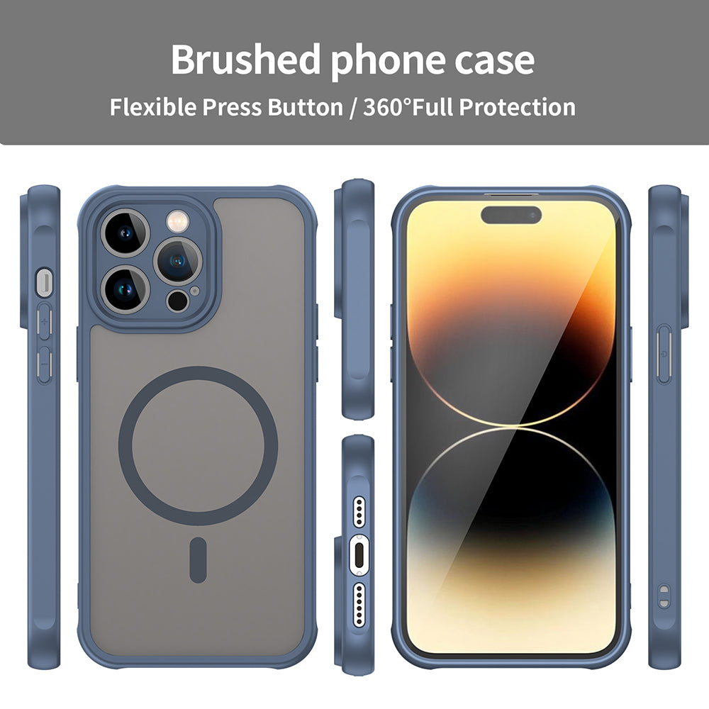 Techsuit - HaloFrost II MagSafe - iPhone 14 Pro - Navy Blue