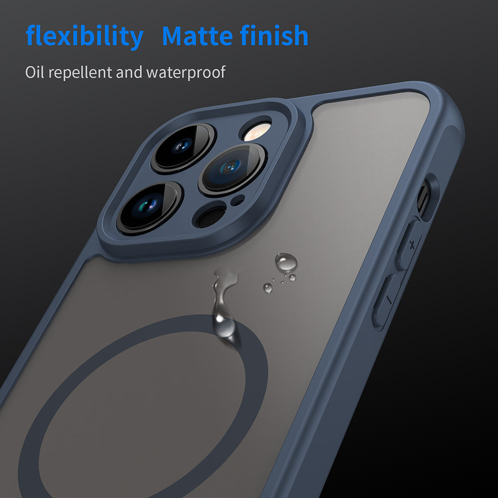 Techsuit - HaloFrost II MagSafe - iPhone 14 Pro - Navy Blue