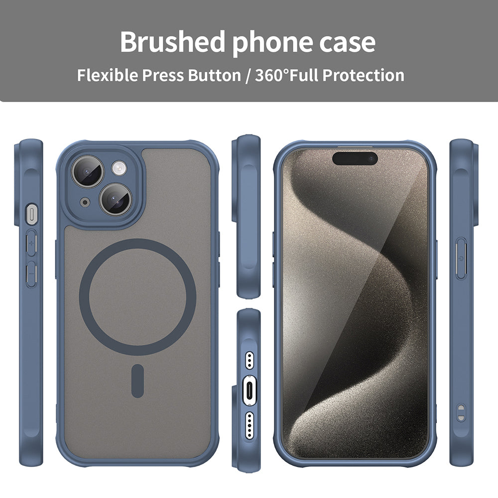 Techsuit - HaloFrost II MagSafe - iPhone 15 Plus - Navy Blue