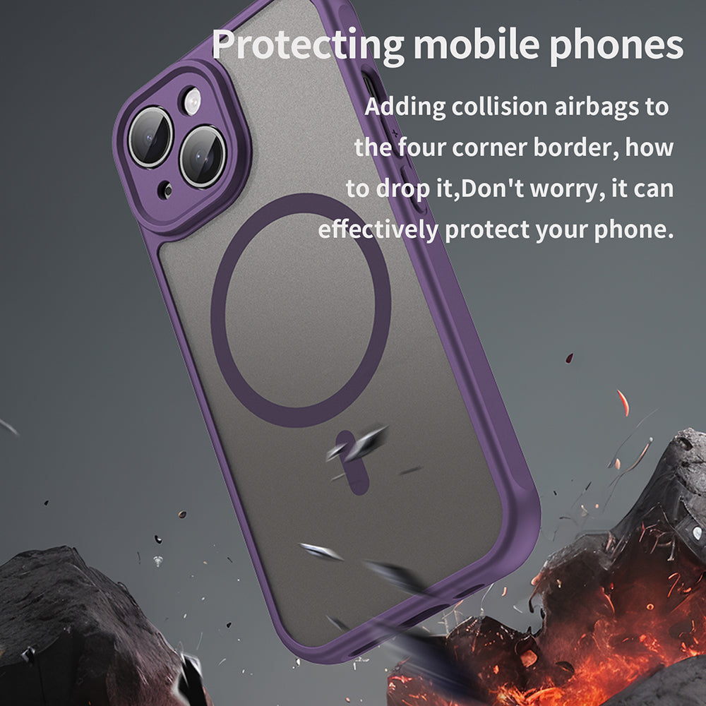 Techsuit - HaloFrost II MagSafe - iPhone 15 Plus - Purple