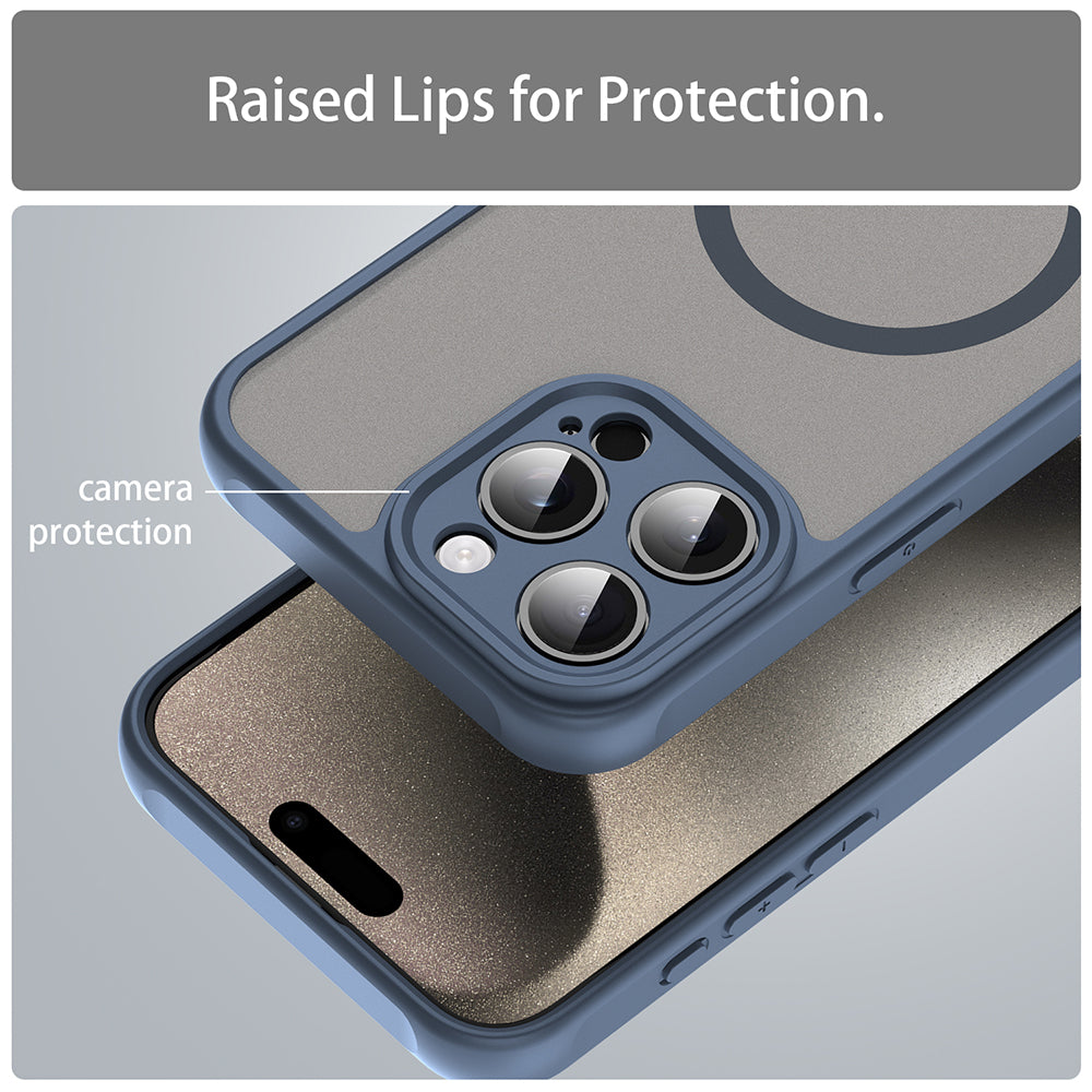 Techsuit - HaloFrost II MagSafe - iPhone 15 Pro Max - Navy Blue