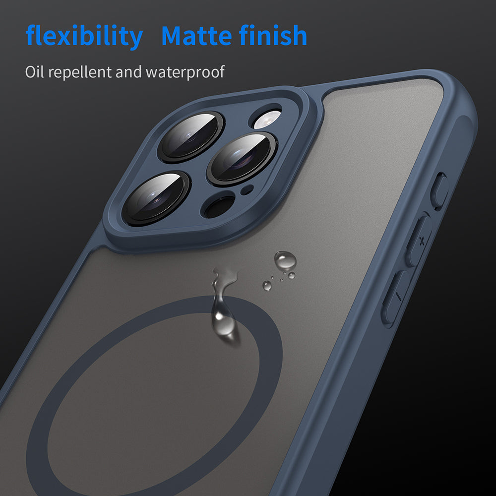 Techsuit - HaloFrost II MagSafe - iPhone 15 Pro Max - Navy Blue
