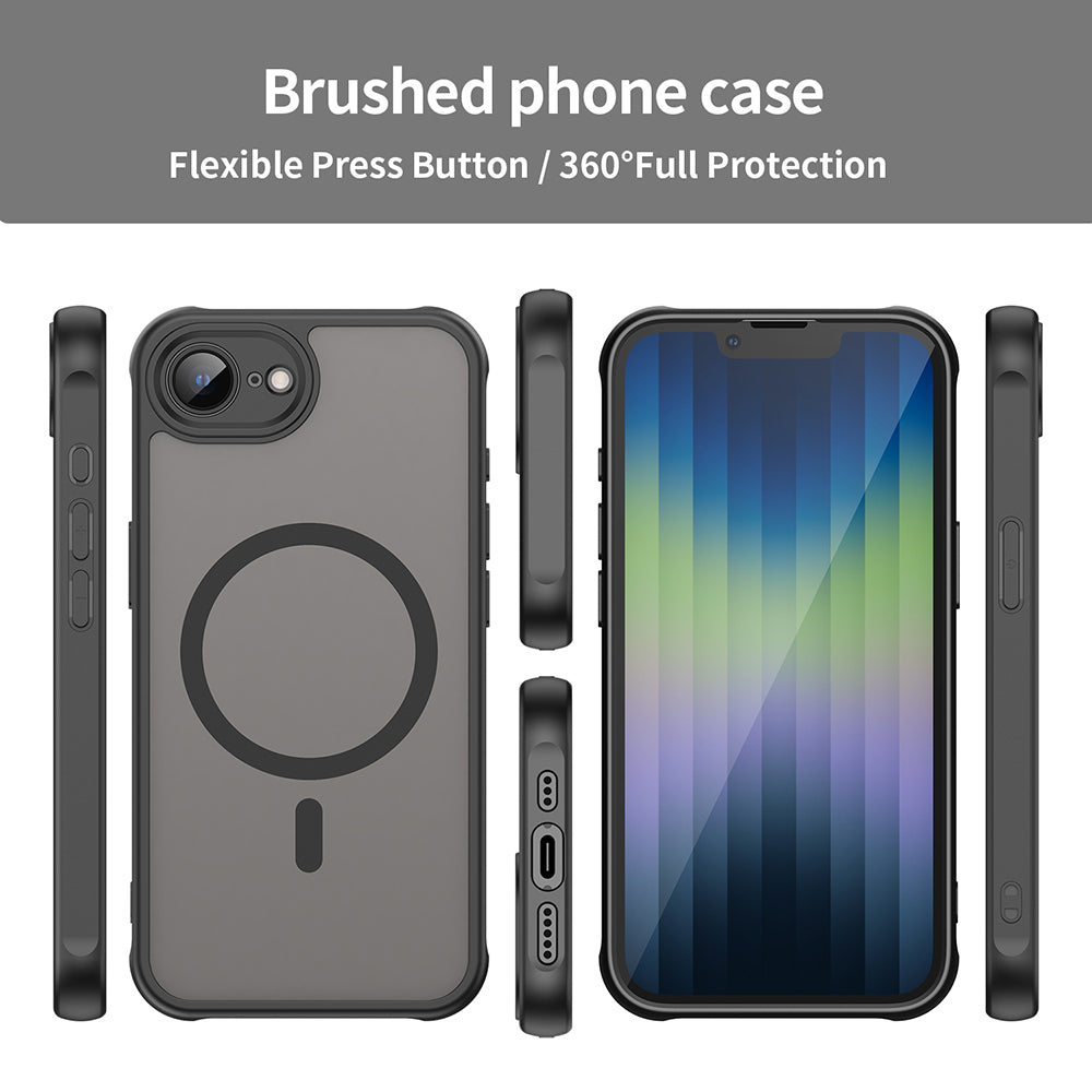 TechSuit Husa de protectie Techsuit HaloFrost II MagSafe compatibil cu iPhone 16e / iPhone 17e, Negru – imagine 3