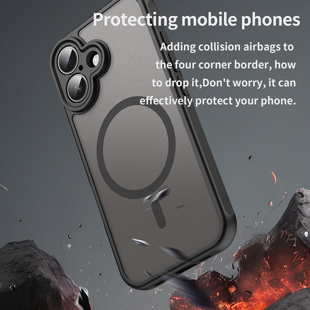 TechSuit Husa de protectie Techsuit HaloFrost II MagSafe compatibil cu iPhone 16 Plus, Negru – imagine 5