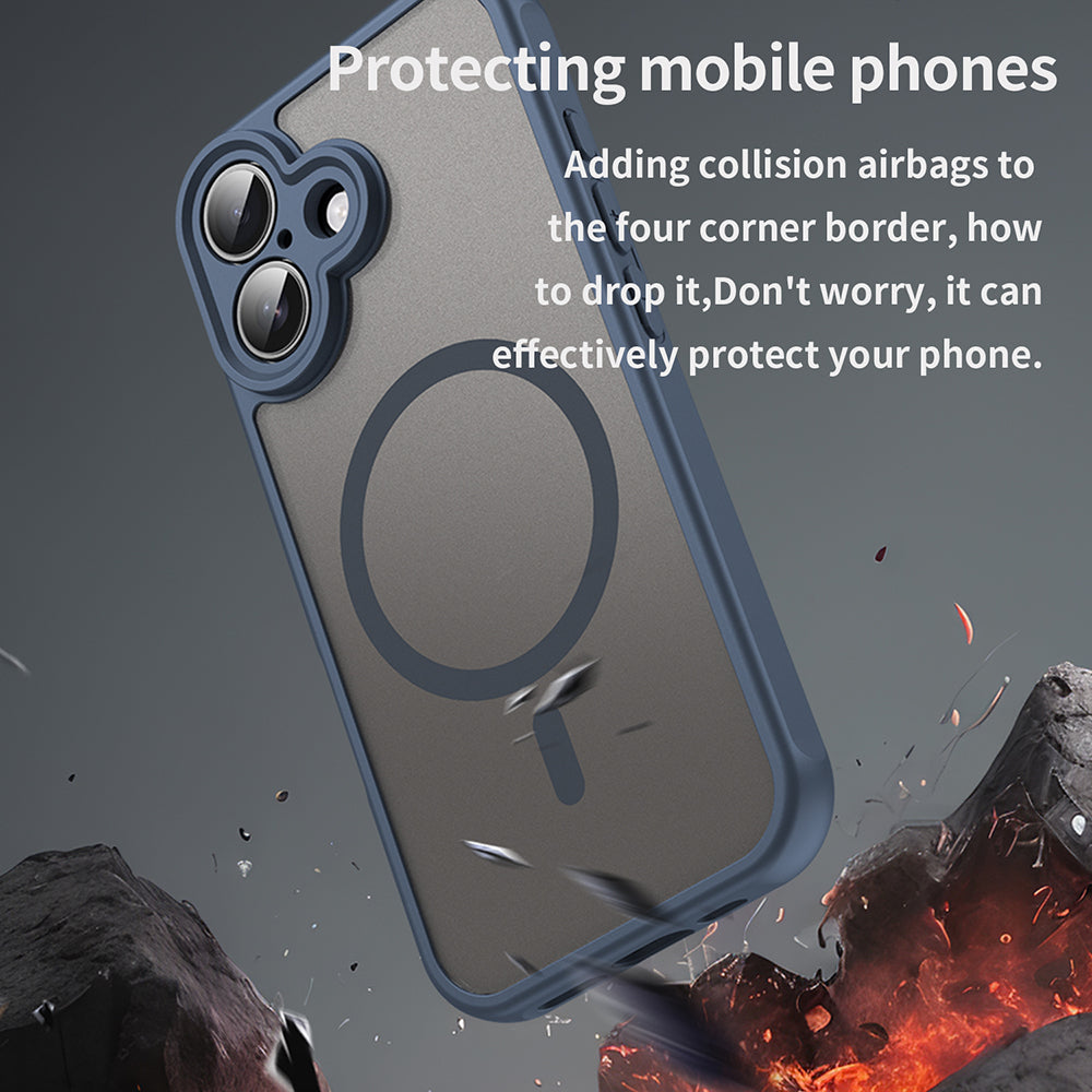 Techsuit - HaloFrost II MagSafe - iPhone 16 Plus - Navy Blue