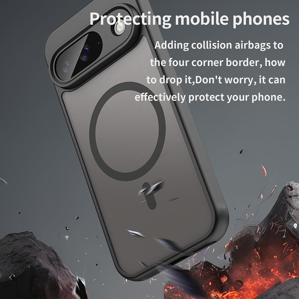 TechSuit Husa de protectie Techsuit HaloFrost II MagSafe compatibil cu Google Pixel 9, Negru – imagine 4