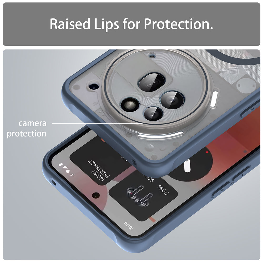 Techsuit - HaloFrost II MagSafe - Nothing Phone (3a) Pro - Navy Blue