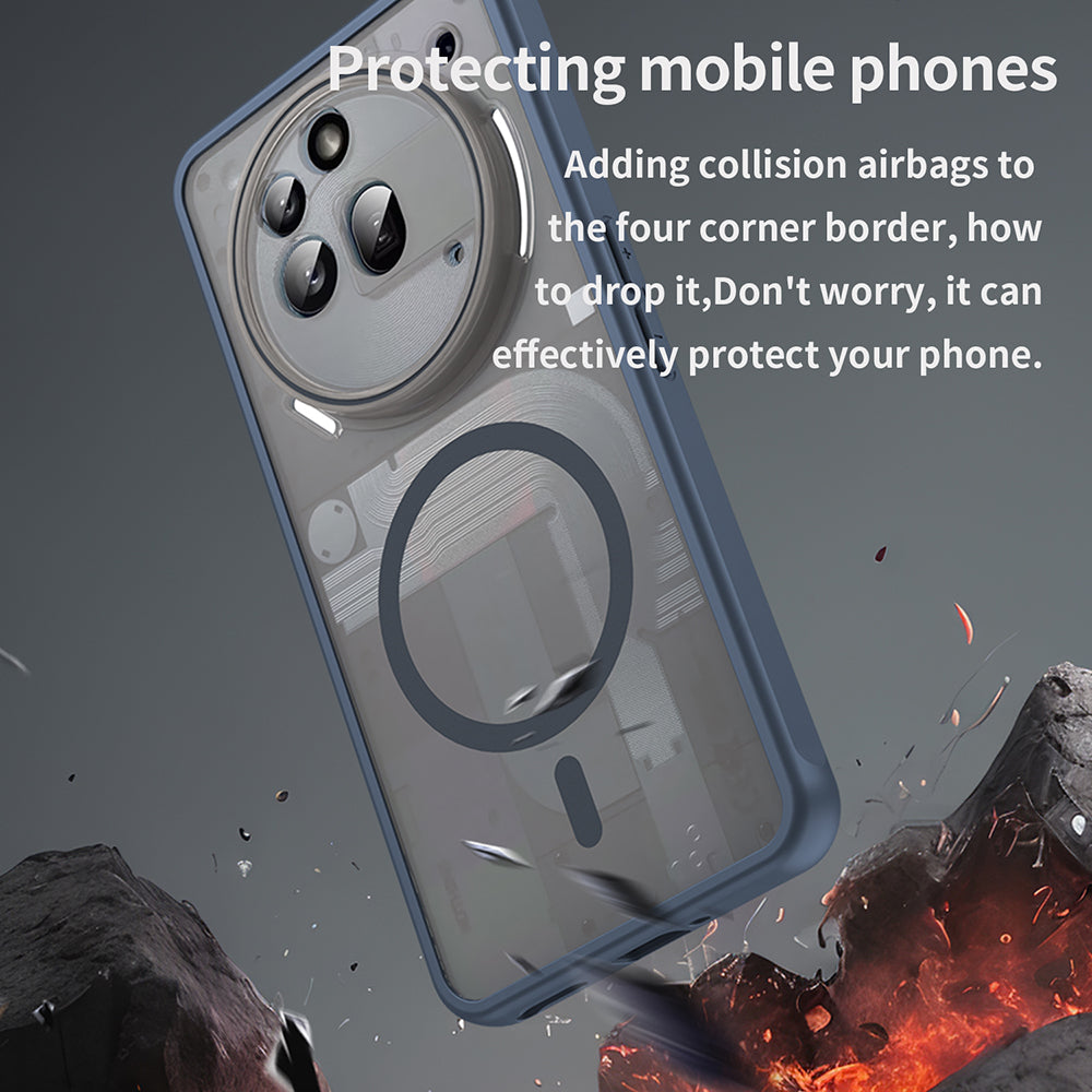 Techsuit - HaloFrost II MagSafe - Nothing Phone (3a) Pro - Navy Blue